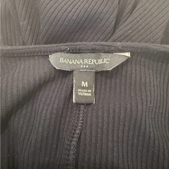 Banana Republic Black Sleeveless Ribbed Midi Tank Dress - Picture 7 of 7